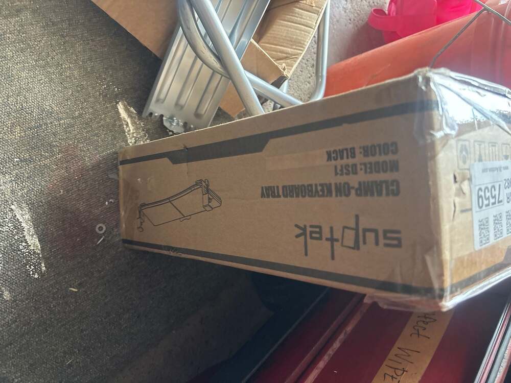 Suptek DSF1 Clamp-On Keyboard Tray, Black